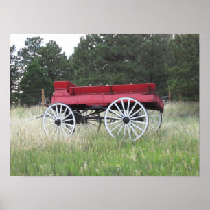 Poster vintage Old Stagecoach Wagon