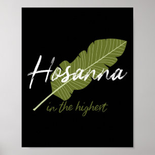 Poster Vintage Palm Dimanche Hosanna Dans Le Plus Haut Ch