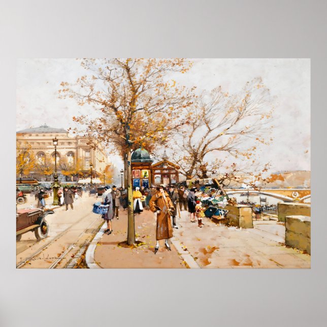 Poster vintage Paris Place du Châtelet (Devant)