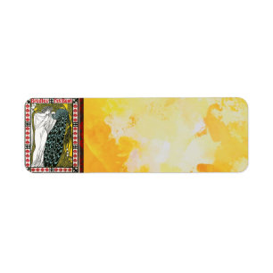 Poster vintage : Peacock : Adresse de retour de fe