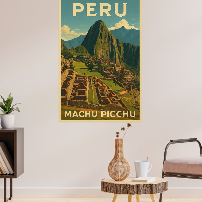 Poster Vintage Peru Machu Picchu (Salon 3)