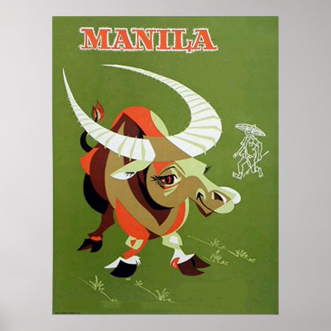 Poster vintage philipines de Manille (Devant)