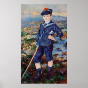 Poster Vintage Pierre Auguste Renoir Garçon Marin