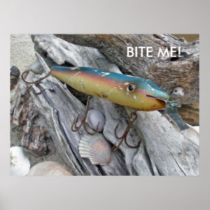 Poster Vintage Point Jude Cape Codder Lure BITE ME !