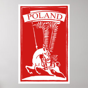 Poster Vintage Polish Winged Hussar