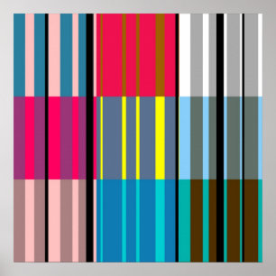 Poster Vintage Pop Art Grandes Tailles colorées Motif #3 