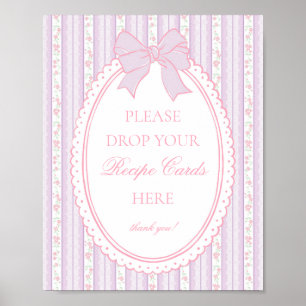 Poster Vintage Pourpre Fantaisie Florale Partagez une Rec