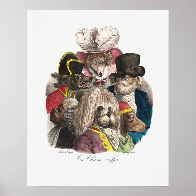 Poster vintage Pups (Devant)