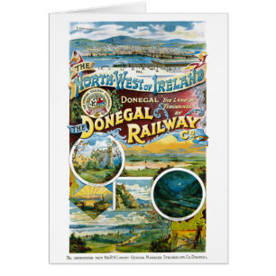 Poster vintage reconstitué par chemin de fer de