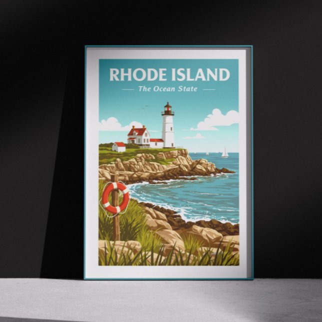 Poster Vintage Rhode (Créateur téléchargé)