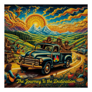 Poster Vintage Road Trip