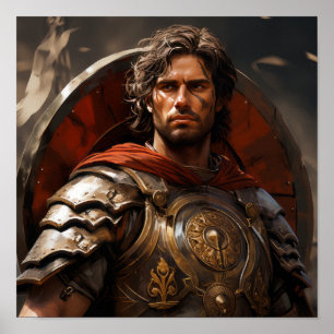 Poster vintage Roman Archer - Bowman avec Small Sh