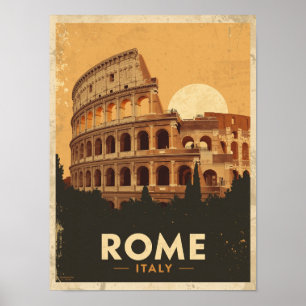 Poster Vintage Rome Travel
