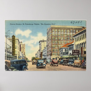 Poster Vintage Saint-Pétersbourg Floride