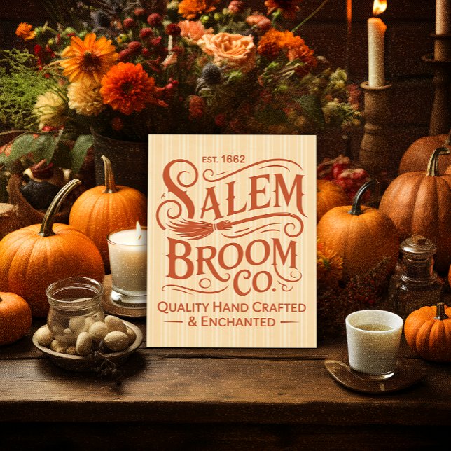 Poster Vintage Salem Broom Co (Créateur téléchargé)