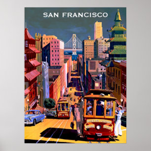 Poster Vintage San Francisco - Voyage Retro