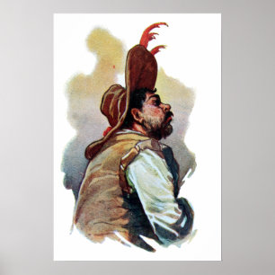 Poster Vintage Sancho Panza Don Quixote