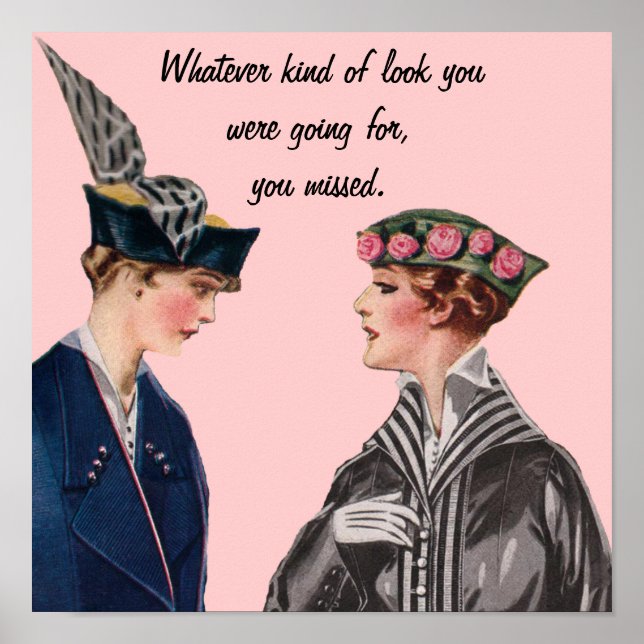 Poster Vintage sarcastique (Devant)