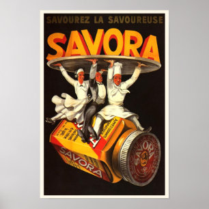 Poster Vintage Savora Condiment Advertisment
