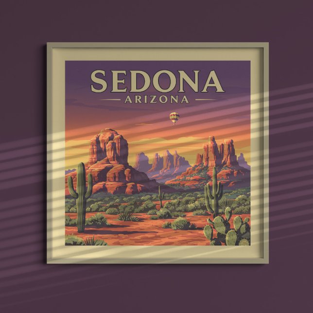 Poster Vintage Sedona Arizona (Créateur téléchargé)
