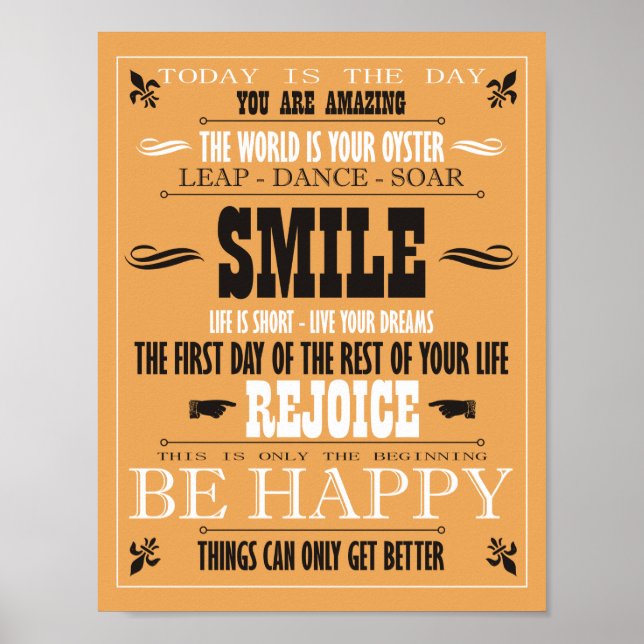 Poster vintage Smile (Devant)