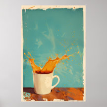 Poster vintage Splash Café