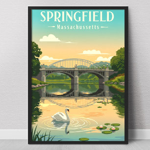 Poster Vintage Springfield Massachusetts