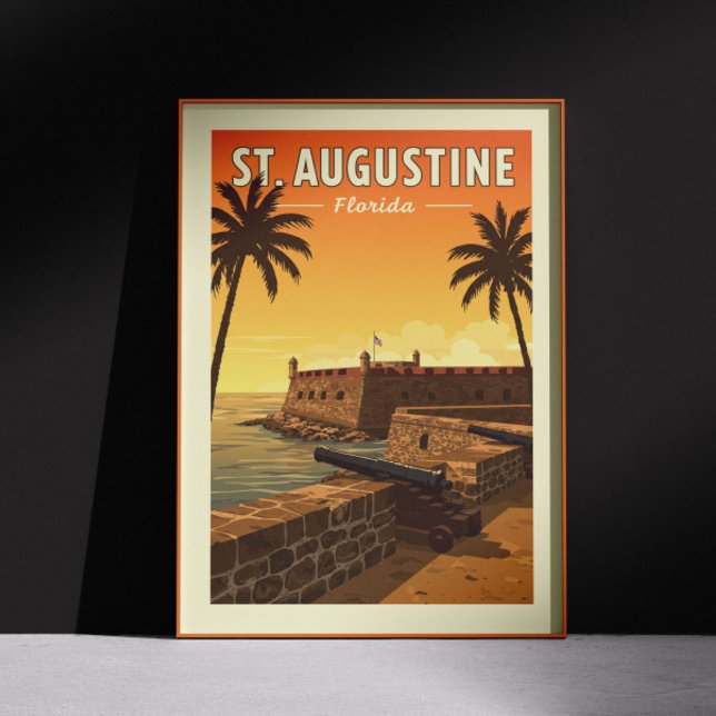 Poster Vintage St Augustine Floride (Créateur téléchargé)