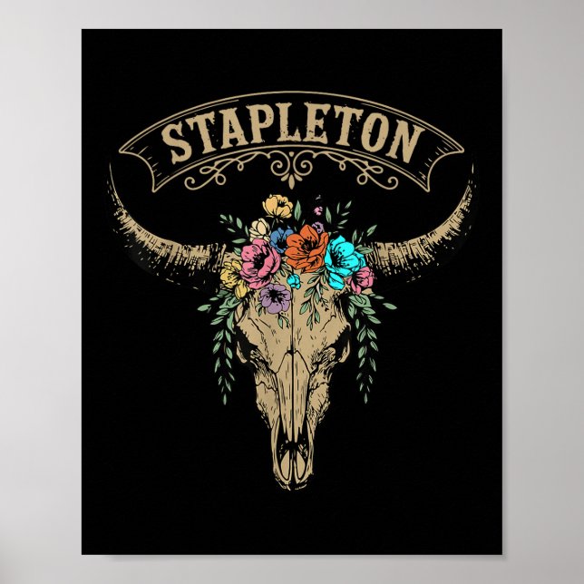 Poster Vintage Stapleton Last Name Personalized Stapleton (Devant)