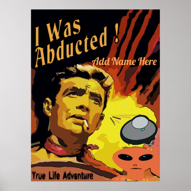 Poster Vintage Style Fake Cinema Space, modifier le texte (Devant)