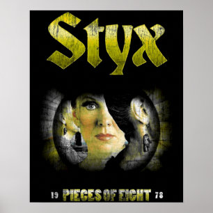 Poster Vintage STYX Band 1978 Music Setup Officiel