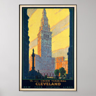 Poster vintage Terminal Cleveland Union
