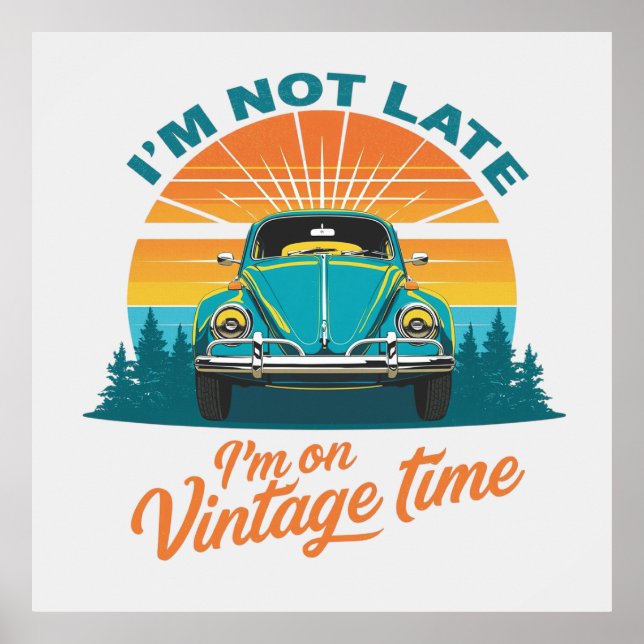 Poster Vintage Time Ride (Devant)