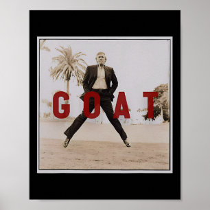 Poster Vintage Trump Chèvre Middle Finger Felon Président
