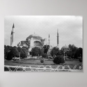 Poster Vintage Turquie Istanbul Basilique de la Sainte So