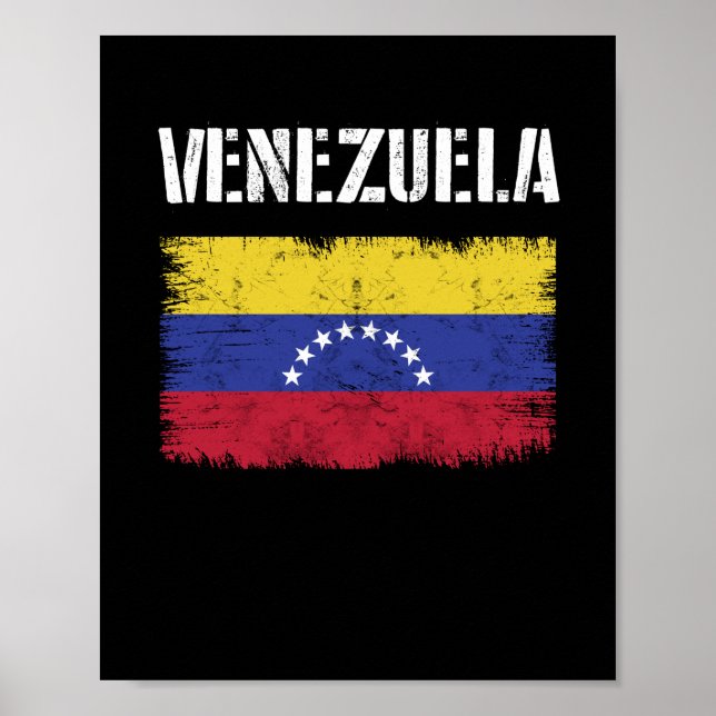 Poster Vintage Venezuela Venezuela vénézuélien (Devant)