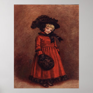 Poster Vintage Victorian Child All Dressed Up Art Print