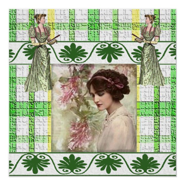 Poster vintage victorien (Devant)