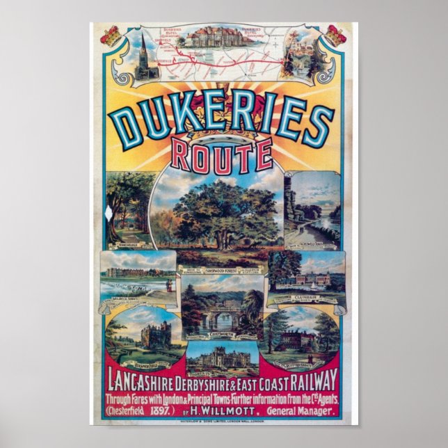 Poster Vintage voyage (Devant)
