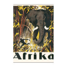 Poster Vintage voyage Afrika