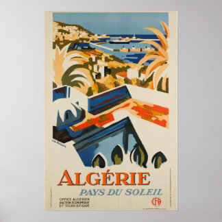 Poster Vintage voyage - Algerie - Sun Country