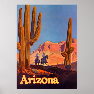 Poster Vintage voyage Arizona