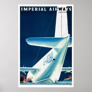Poster Vintage voyage australien