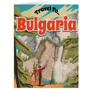 Poster Vintage voyage Bulgarie