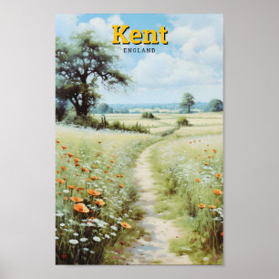 Poster Vintage voyage de Kent Angleterre