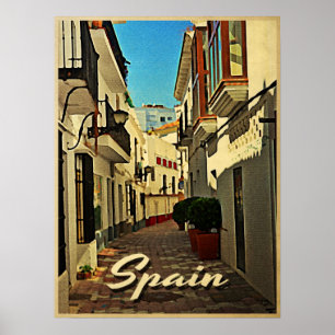 Poster Vintage voyage de l'Espagne