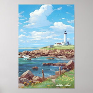 Poster Vintage voyage de l'île Islay Scotland