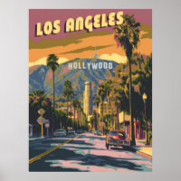 Vintage voyage de Los Angeles en Californie
