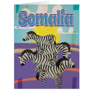 Poster Vintage voyage de Somalie