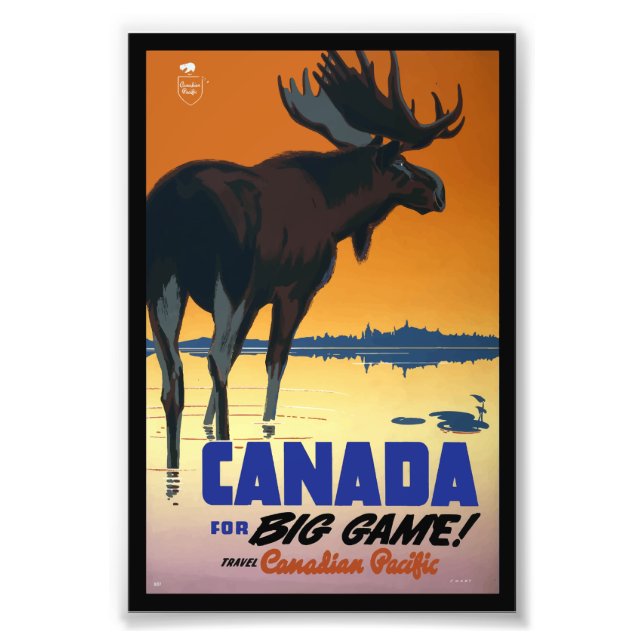 Poster Vintage voyage du Canada (Devant)